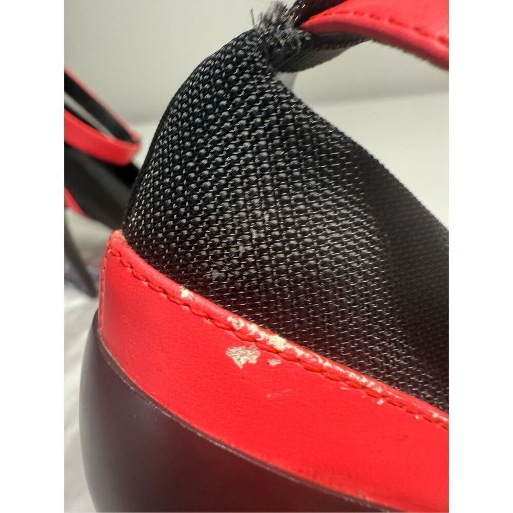 Aldo Stilettos Heels Shoes Black Orange Neon Size 7,5 - Picture 12 of 13